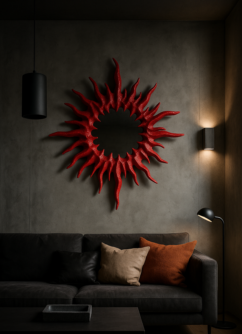 The Offering Mirror — In Cherry Red